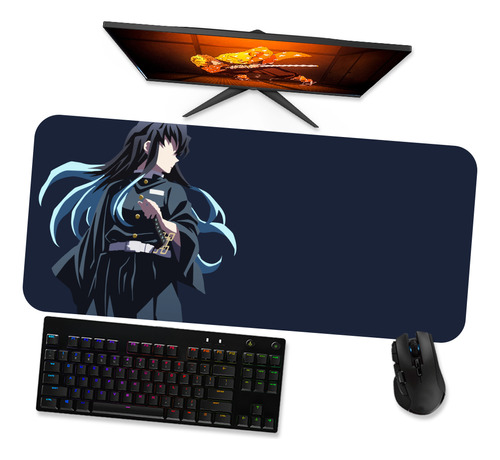 Mousepad Gamer Grande 90x40 - Demon Slayer Muichiro Tokito 1