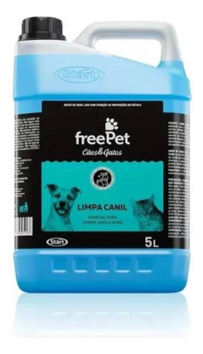 Limpa Canil Tira Cheiro De Urina Xixi E Cocô Free Pet 5l