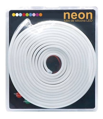 Cinta Neon Flex Led 12v Unicolor Mas Adaptador