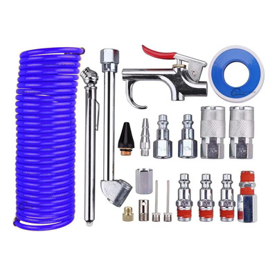 Kit Accesorios Aire 20 Piezas Con Manguera Para Compresor
