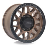 Rines Km535 17x9.0 8x165.1 Et 18 Matte Bronze W/matte Black Color Bronce/negro