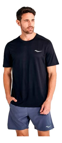 Remera Deportiva Saucony Stopwatch Running Training Hombre