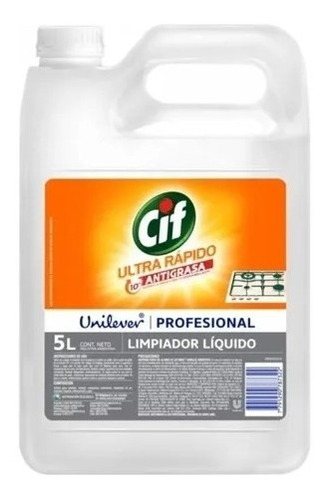 Cif Antigrasa Ultra Rápido X 5 Litros