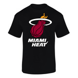 Camiseta Manga Corta Basketball Miami Heat Clas Series Black