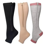 3pares/set Calcetines Medias De Compresion Anti Varices Moda