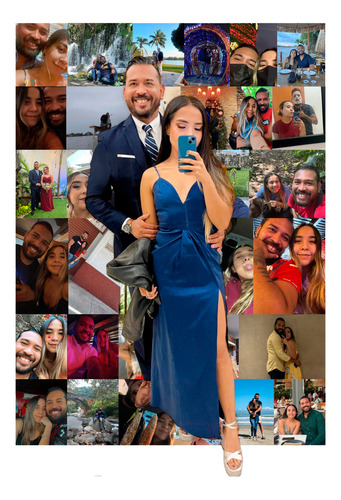 Cuadro Collage De Fotos Increible Regalo Aniversario Novios