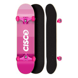 Skate Montado Profissional Cisco Feminino Degrade Abec 5