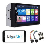 Radio Auto 2 Din Mirror Link Bt Pantalla Tactil Mp5 Estéreos