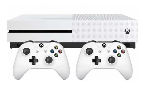 Microsoft Xbox One S 1tb Two-controller Bundle Color  Blanco