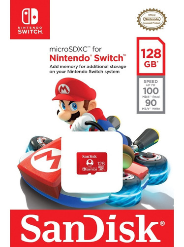 Tarjeta De Memoria Oficial 128 Gb - Nintendo Switch - Sniper