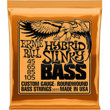 Cuerdas Bajo Ernie Ball 45-105 Hybrid Slinky Originales