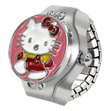 Anillo Reloj Hello Kitty Ajustable Joyeria Kawaii Japonesa