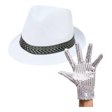 Kit Michael Jackson Accesorios Guante Sombrero Disfraz