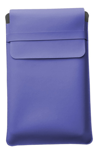 Luvas Pasta Capa Case Para Notebook Couro Azul
