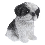 Shih Tzu Ornamento Juguete Perro Escena Ornamento Lindo...