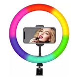 Aro Luz Led Rgb Grande De 26cm Profesional Fotografía Videos