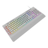 Teclado De Membrana Gamer K512rgb Shiva White