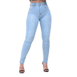 Calça Legging Jeans Feminina Skinny Modeladora C/ Lycra 