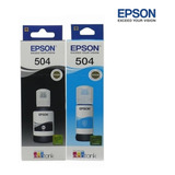 Kit 02 Tinta Original Epson T504 L6191 L6171 L6191 L4260