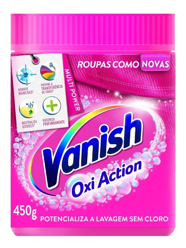 Tira Manchas Vanish Oxi Action Multiuso Em Pó 450g Original