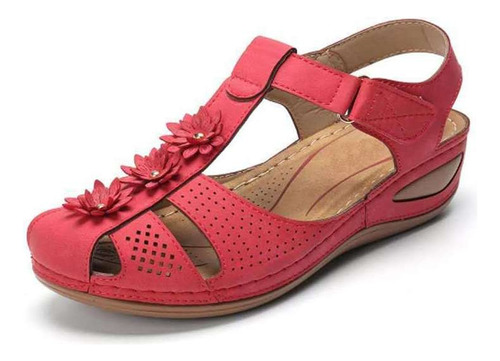Sandalias Cuña Verano Para Dama Zapatos De Plataforma
