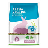 Arena Vegetal Stay Happy Para Roedores 1.5kg.