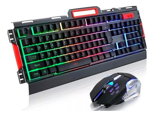 Combo Teclado Mouse Gamer Pro K33 Fortnite Retroiluminado