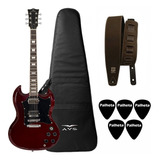 Guitarra Michael Sg Hammer Gm 850n Wr Wine Red