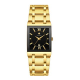 Wwoor Reloj Analógico Para Hombre Con Esfera Rectangular