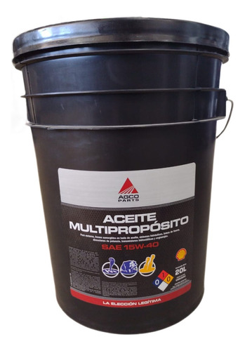 Balde De Aceite Multiproposito 15w40 X 20 Lts Agco-shell