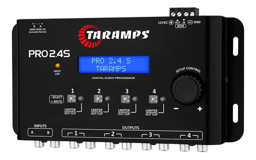 Processador De Audio Digital Taramps Pro 2.4s (equali-cross)