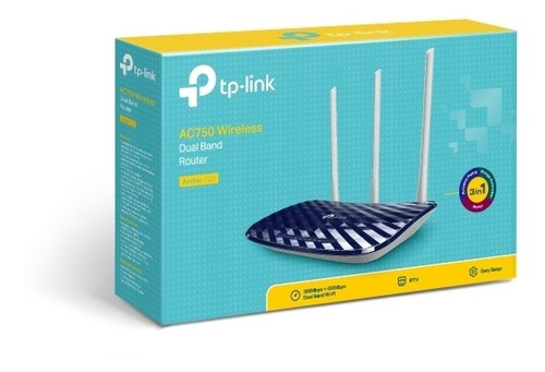 Router Tp-link Archer C20w Dual Band Ac750 3 Antenas Wisp