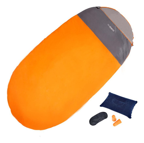 Bolsa De Dormir De Viaje Compacta Con 1,3 Kg Naranja