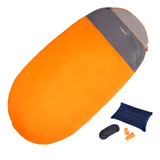 Bolsa De Dormir De Viaje Compacta Con 1,3 Kg Naranja