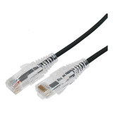 Cable De Parcheo Slim Utp Cat6a 1 M Negro, Diámetro Reducido