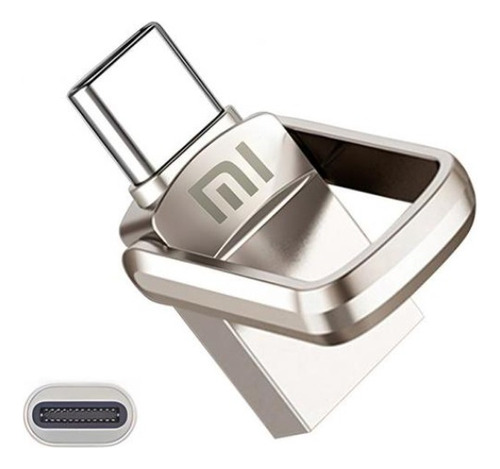 Pendrive Xiaomi Metal 2tb Usb 3.0 Alta Velocidade Portátil Cor Prateado Liso