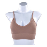 6pcs Tank Crop Tops Sin Costuras Para Mujer .