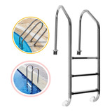 Escalera Alberca Piscina Panda Acero Inoxidable 3 Peldaños