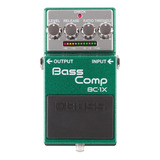 Pedal De Efecto Boss Bass Comp Bc-1x  Verde