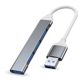 Hub Usb 3.0 Adaptador Convertidor 4 En 1 Multi Puertos