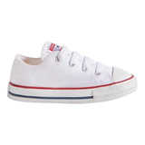 Tenis Casual Converse Chuck Taylor 7j25 Bebé Blanco Original