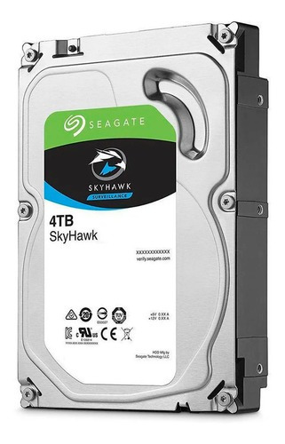 Skyhawk Surveillance Seagate Stx4000vx013 4 Tb Hd Para Interiores, Color Plateado