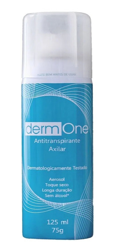 Antitranspirante Aerosol Derm One 125 Ml Antialérgico 