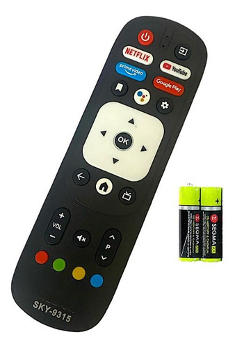 Controle Remoto Para Vizzion Smart Tv Android 32 42 43 50 58