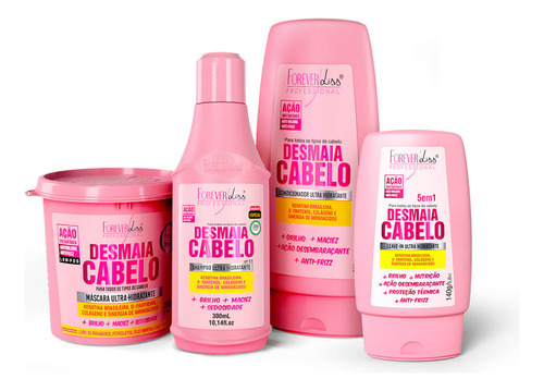 Kit Desmaia Cabelo Forever Liss 1090ml