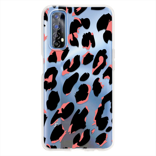 Funda Para Realme Animal Print Leopardo Personalizada Nombre