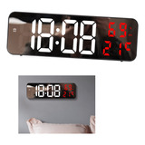 Reloj Despertador De Pared Recargable Con Led Digital