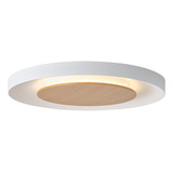 Plafon Led Quebec Blanco Simil Madera 40cm 24w Puro