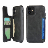 Funda Para iPhone 11 Funda Tipo Cartera Con Tarjetero Handd1