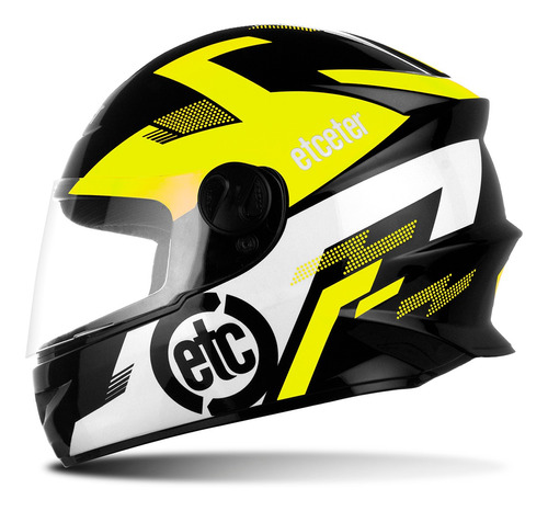 Capacete Moto Infantil Etceter Kids Tam. 54 Masculino Com Nf